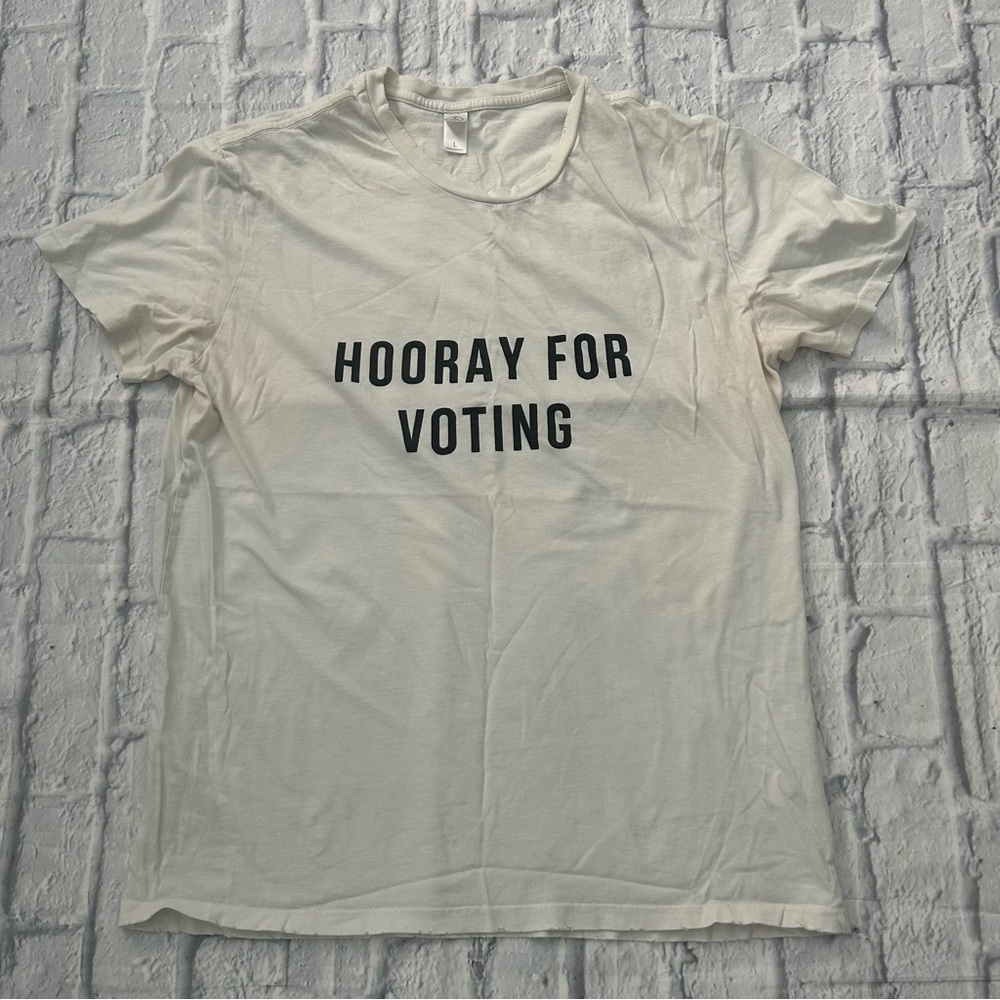 Hooray For Voting Tshirt Size Large